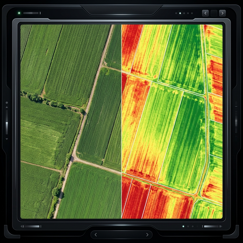 Analisis NDVI de cultivos con dron INSECE